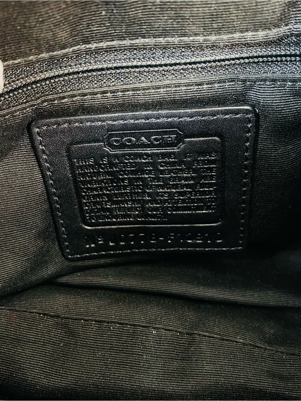 Vintage Coach Soho Y2K Leather Buckle Flap Shoulder Bag Black Hobo F10910 - Picture 13 of 14